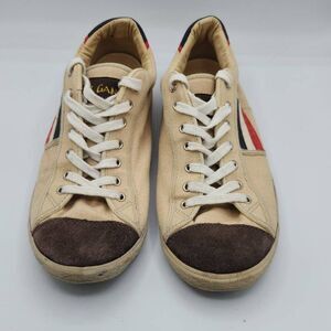 El Ganso Men's Size 44 10.5 US Brown Canvas Low Rise Skate Shoe Sneaker Acturus